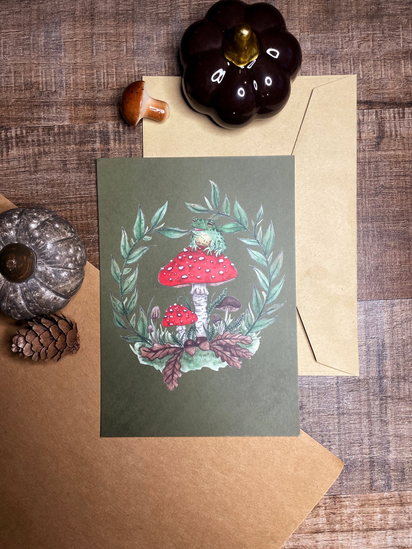 Toadstool Toad- Postcard