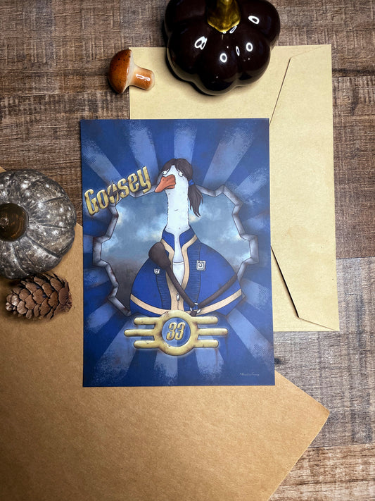 Goosey Fallout- Postcard