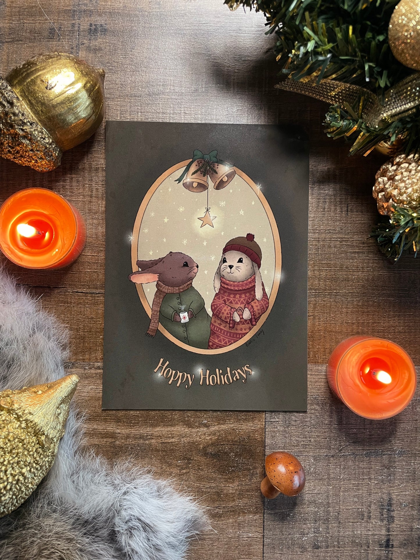 Hoppy Holidays - Postcard