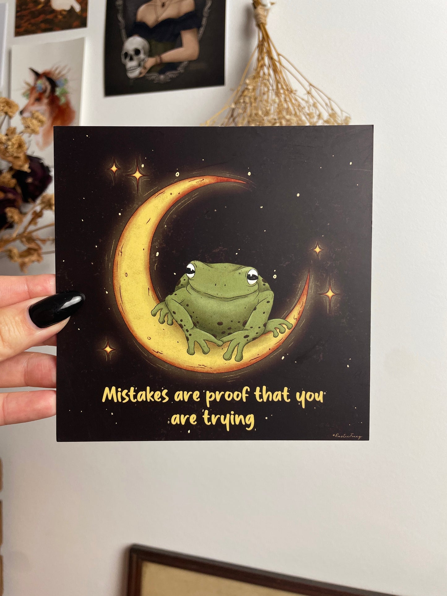 Mistakes Toad Print - Square Print 13.5X13.5CM