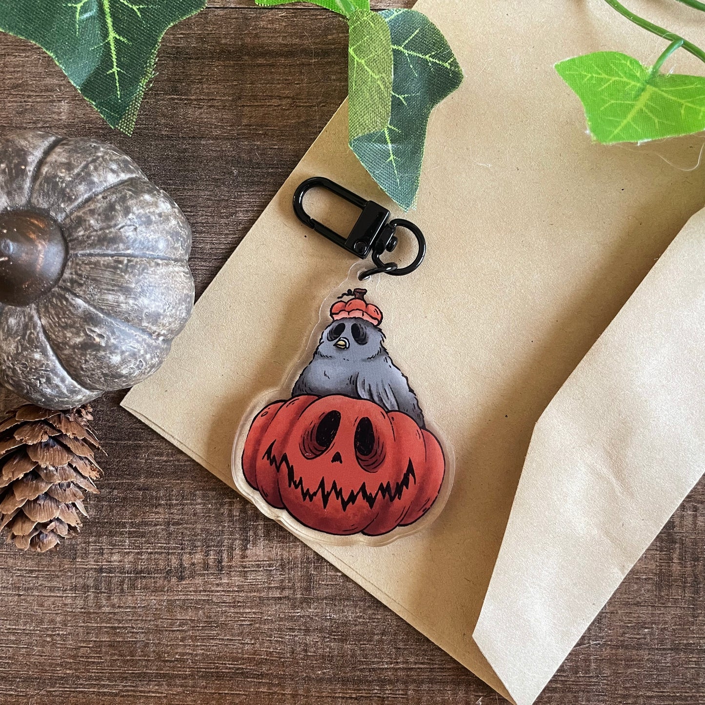 Pumpkin Pigeon 5 - Acrylic Keychain