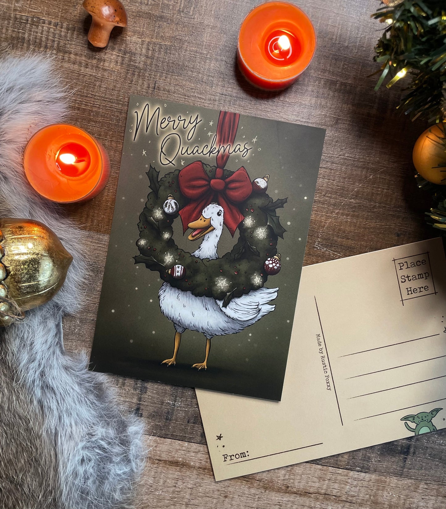 Merry Quackmas - Postcard