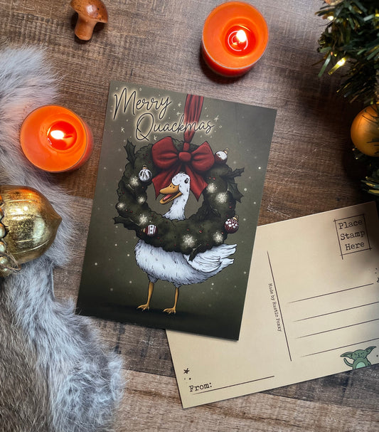 Merry Quackmas - Postcard