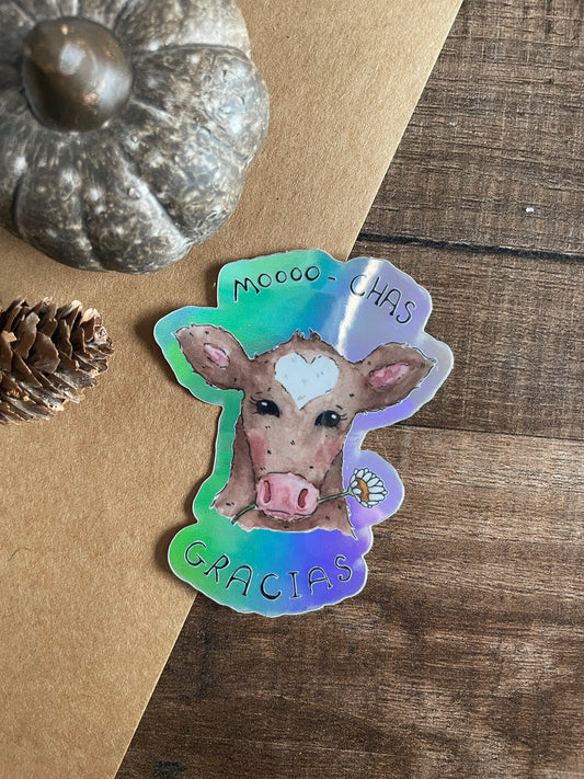Moo-Chas Gracias - Sticker