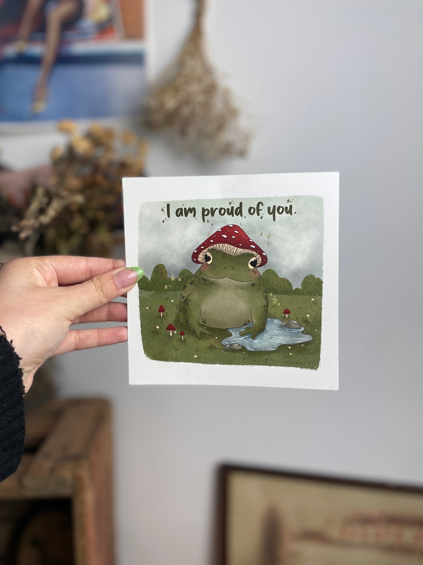 I am proud of you toad - card