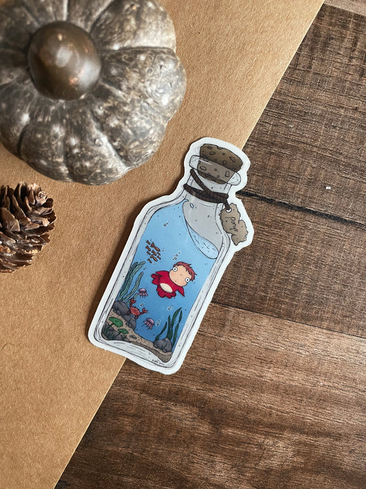 Ponyo Bottle - Sticker