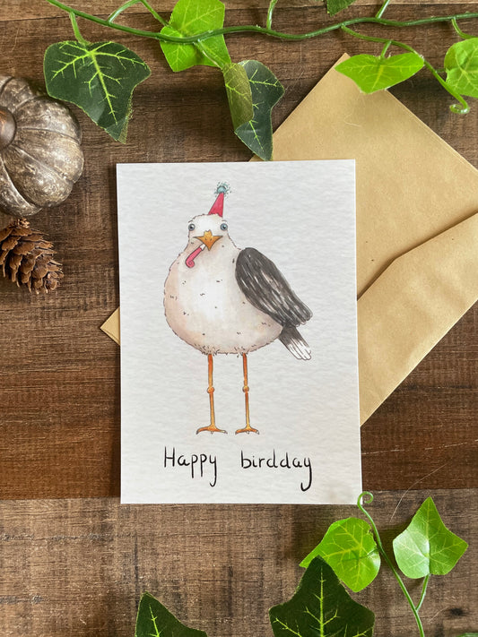 Happy Birdday - Postcard