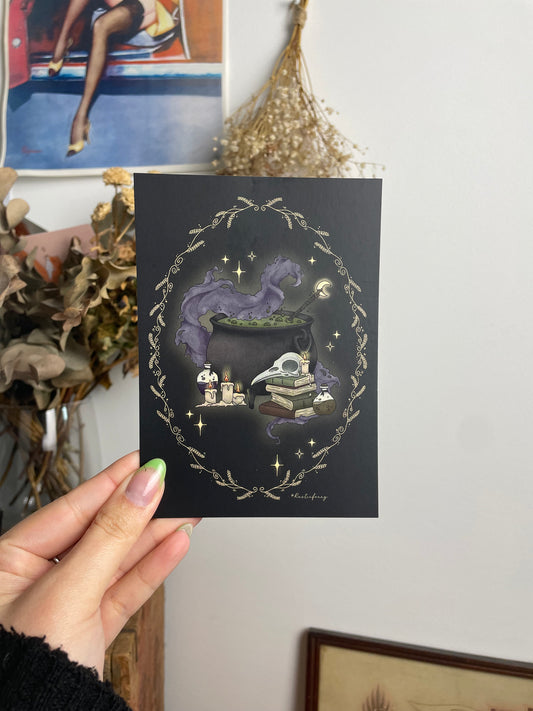Witchy Cauldron - card