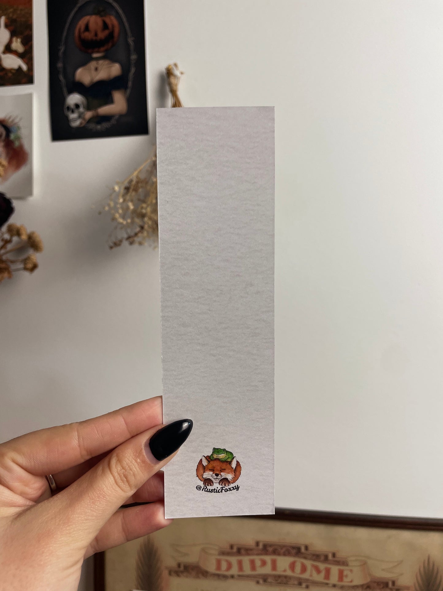 Flower Duck Matte Bookmark