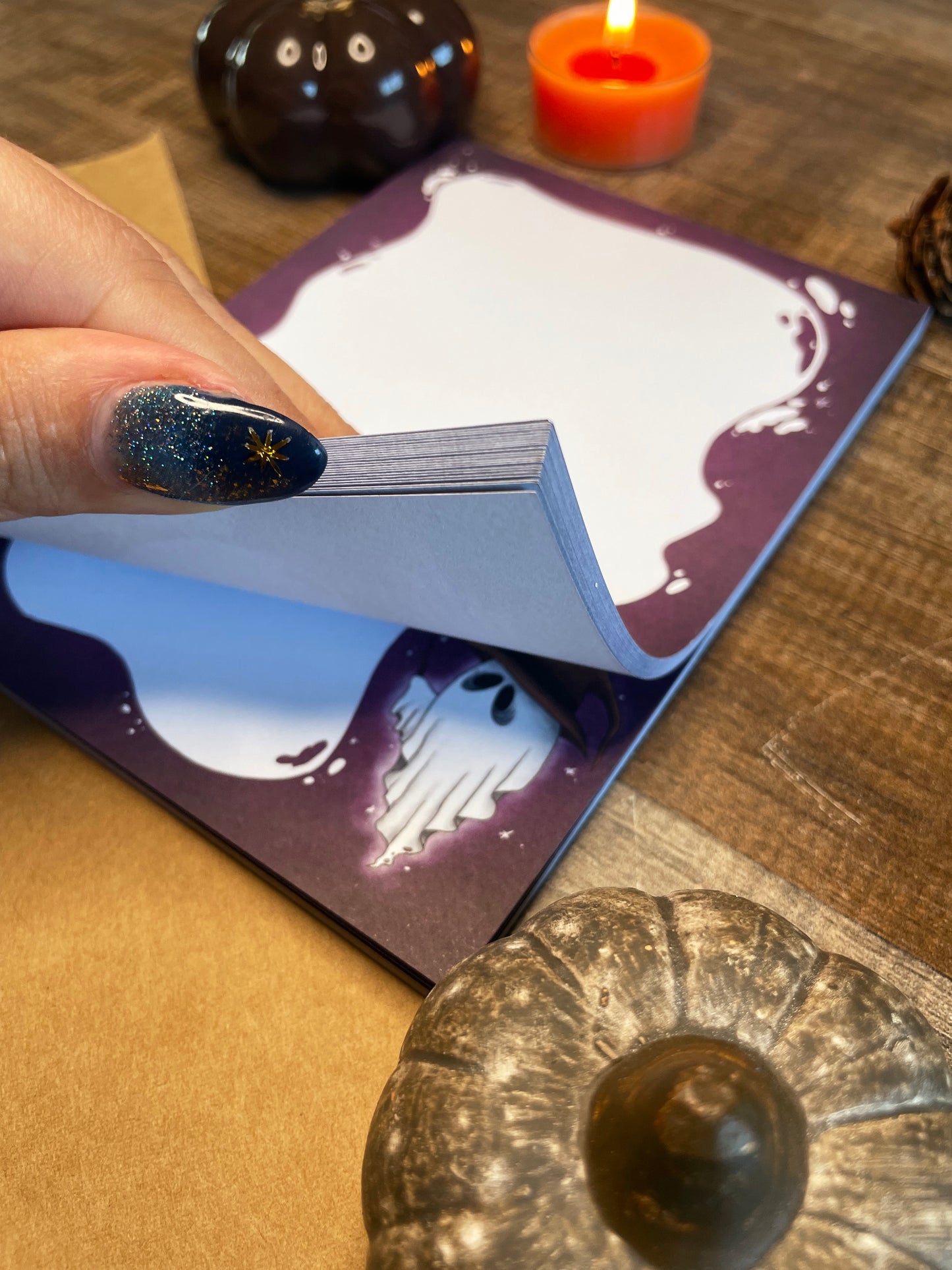 Purple Ghost - A6 Notepad