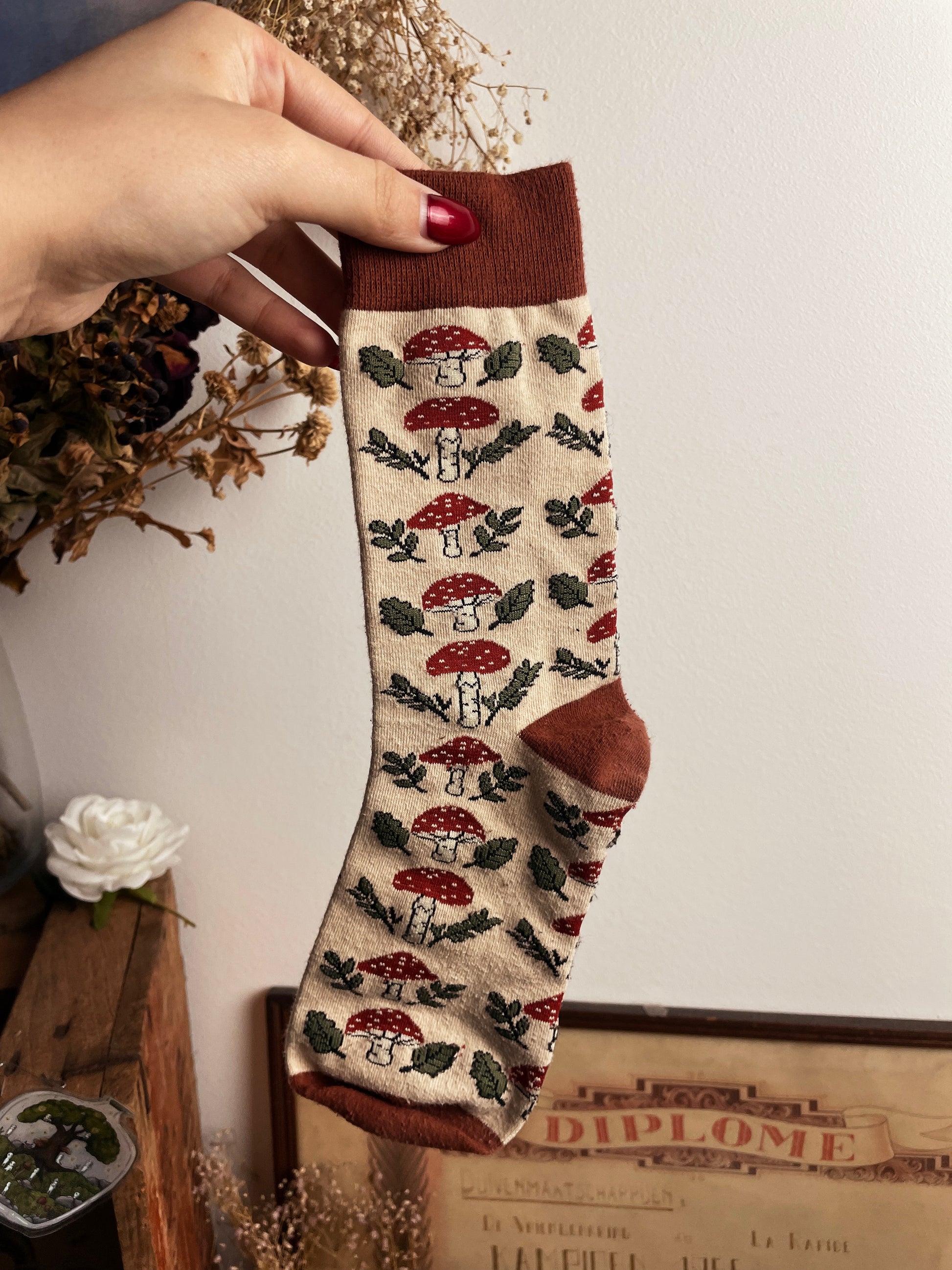 Toadstool Socks – RusticFoxxy