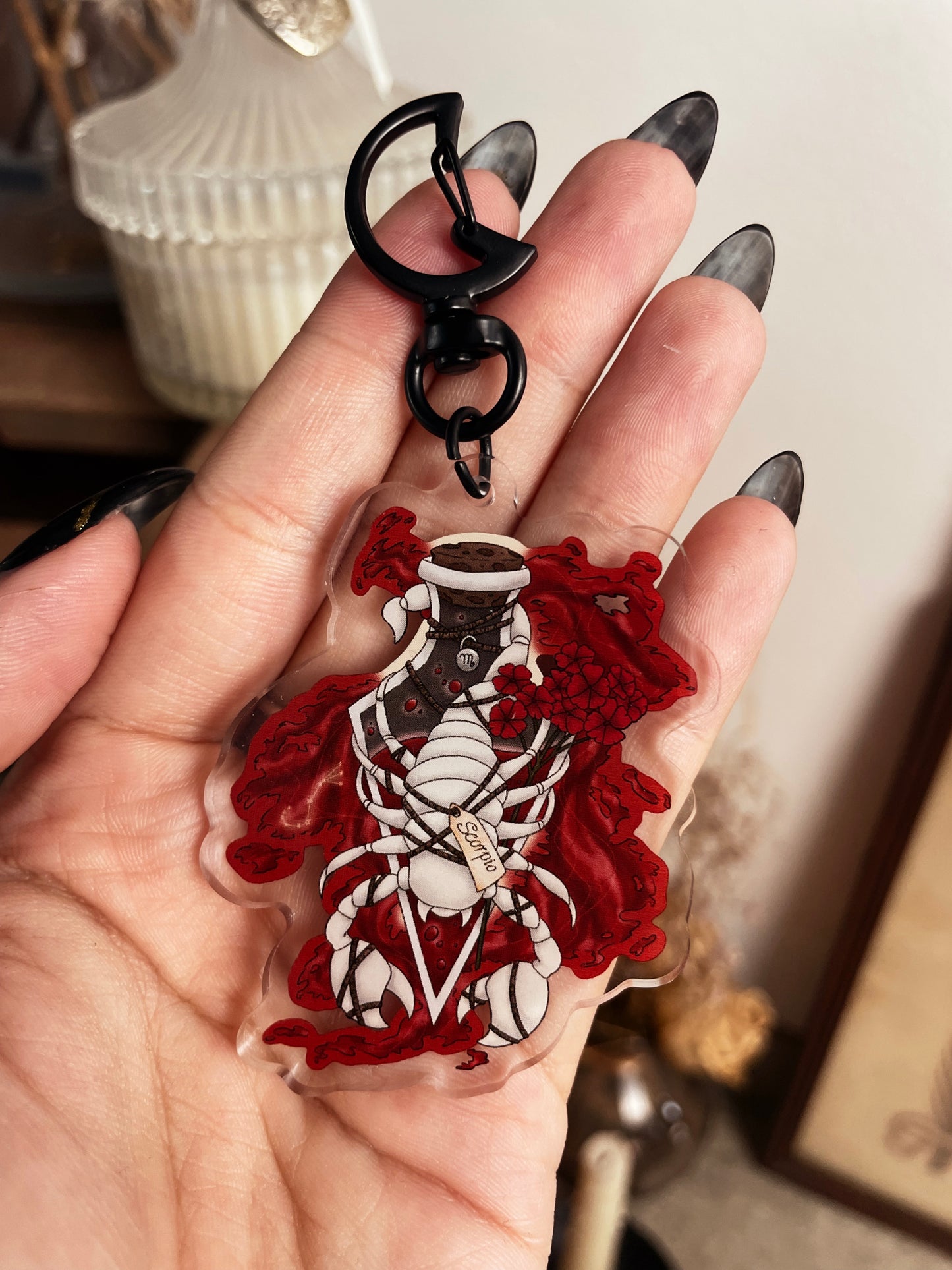 Scorpio Acrylic Keychain