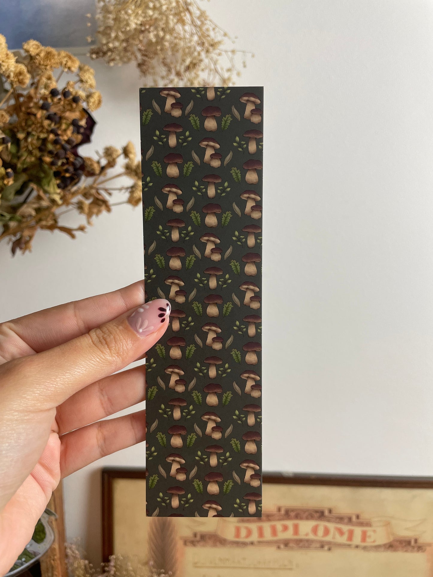 Mushroom Pattern - Postcard And Bookmark Set