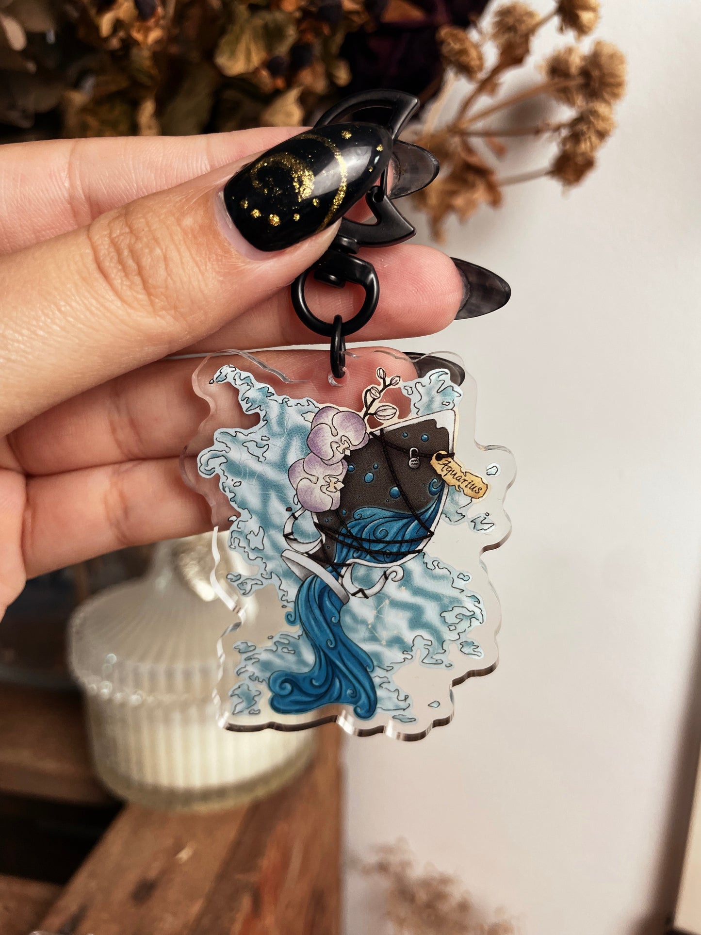 Aquarius Acrylic Keychain