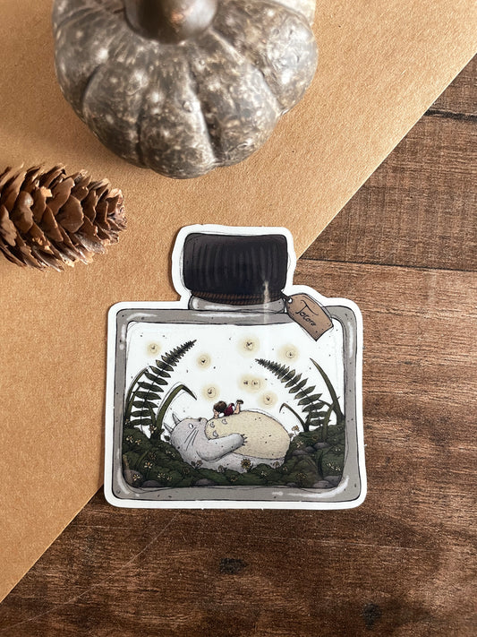 Totoro Bottle - Sticker