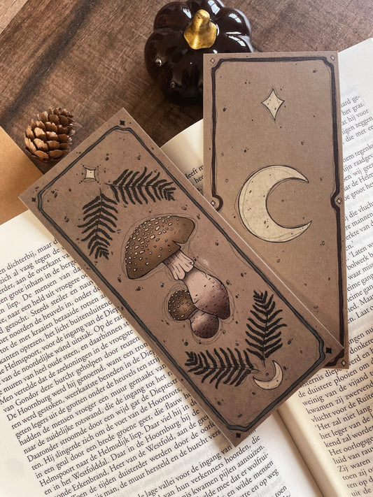 Brown With Dots Mushroom - Bookmark
