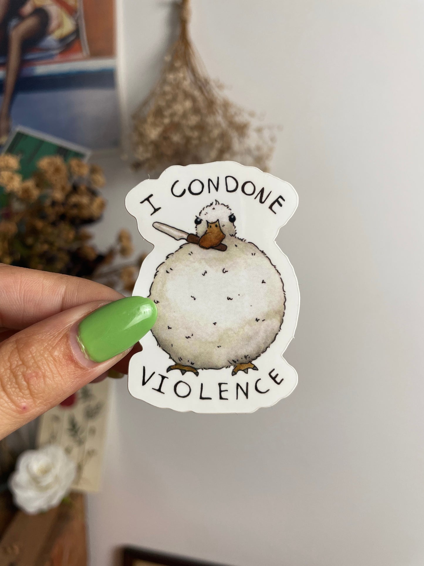 Condone violence Sticker