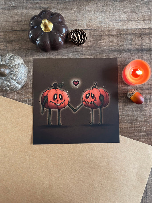 Pumpkin Lovers - Square Print