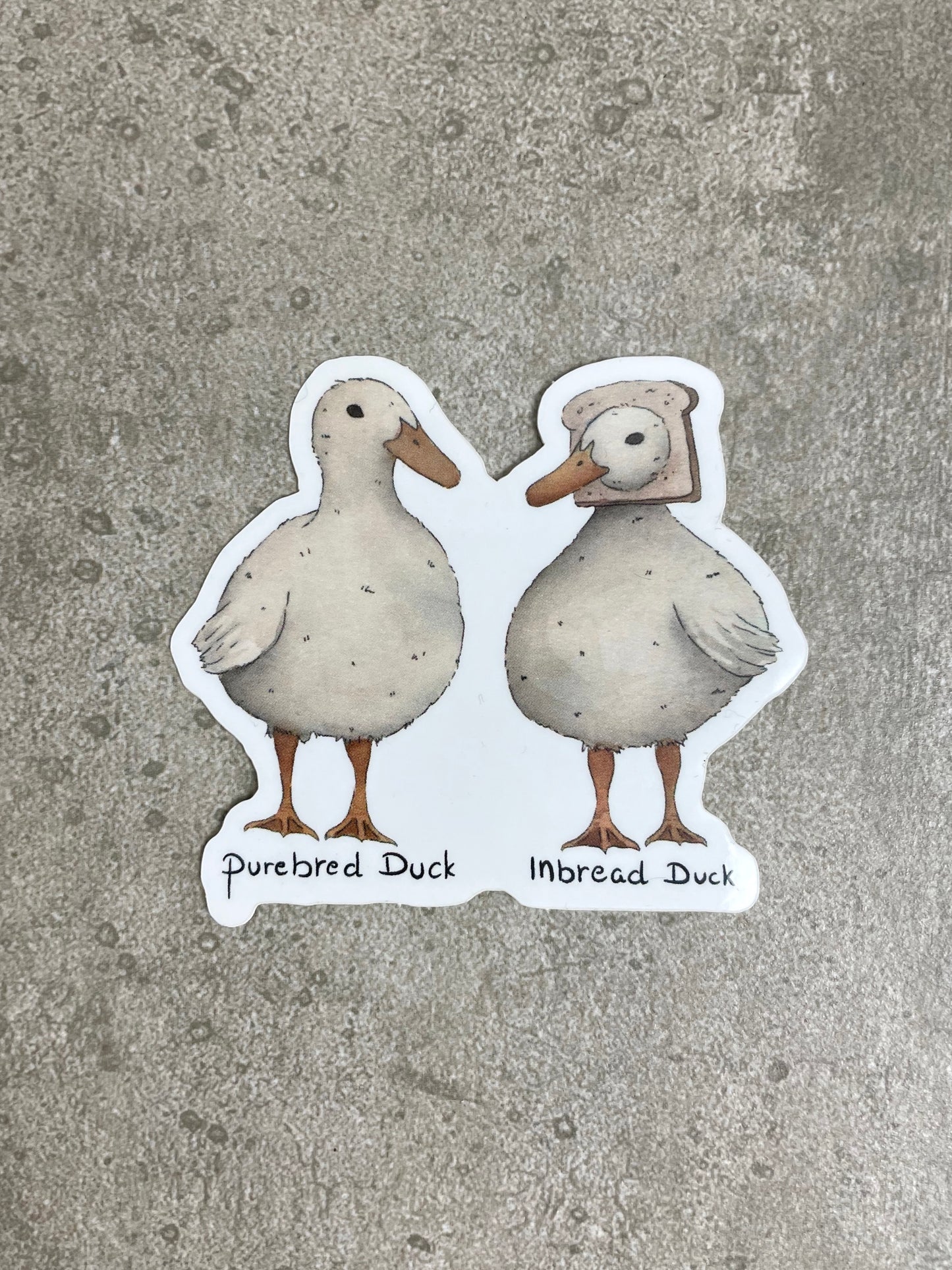 Inbread Duck Sticker