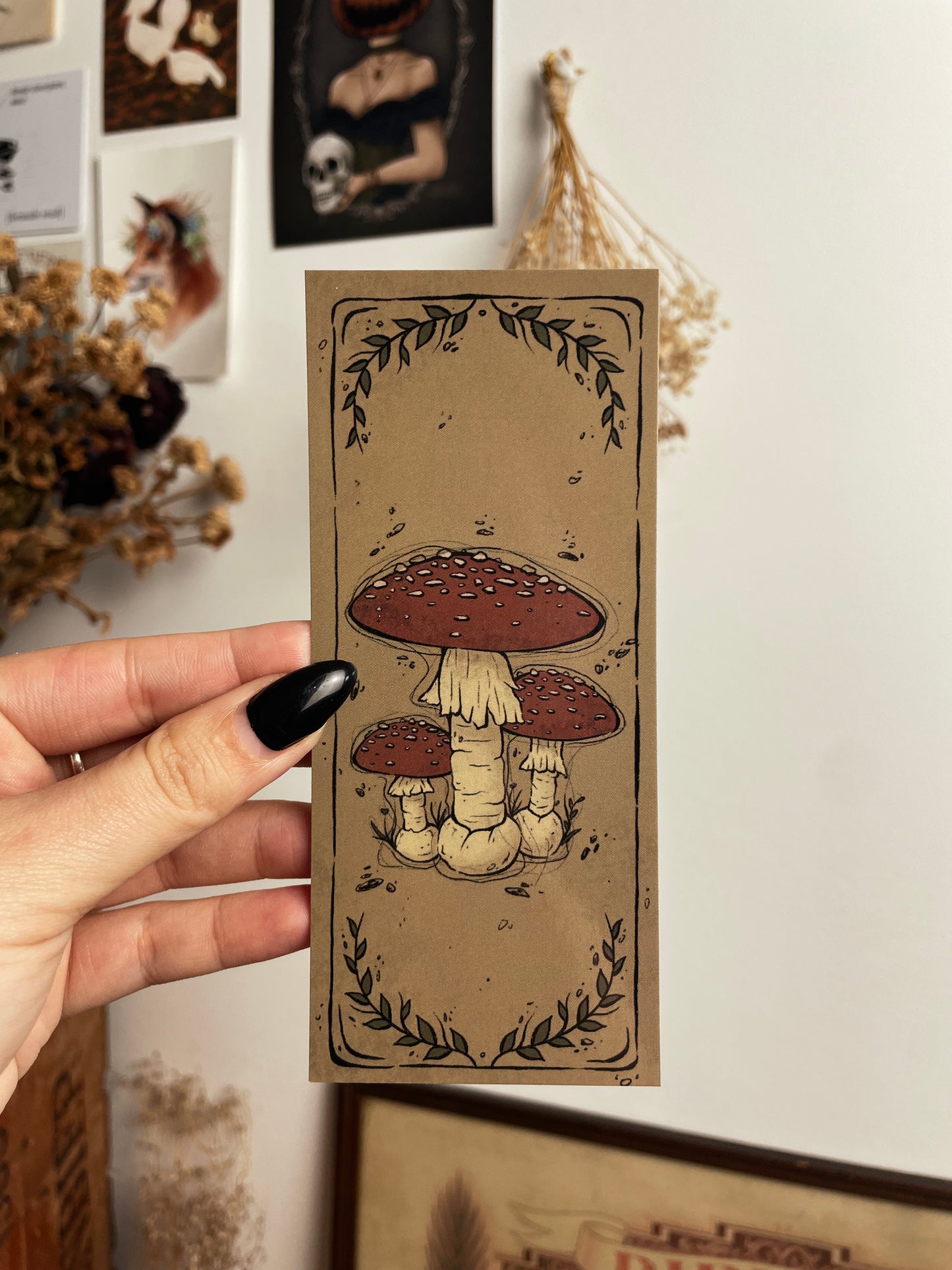 Toadstool Mushroom Bookmark