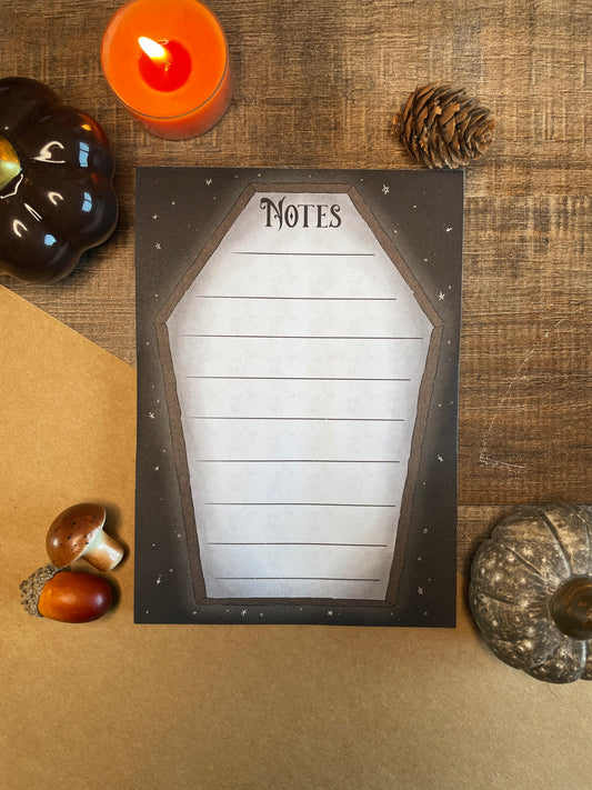 Coffin Notes - A6 Notepad
