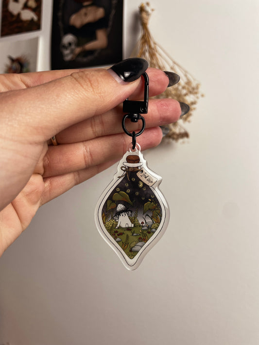 Ink Cap Bottle Keychain