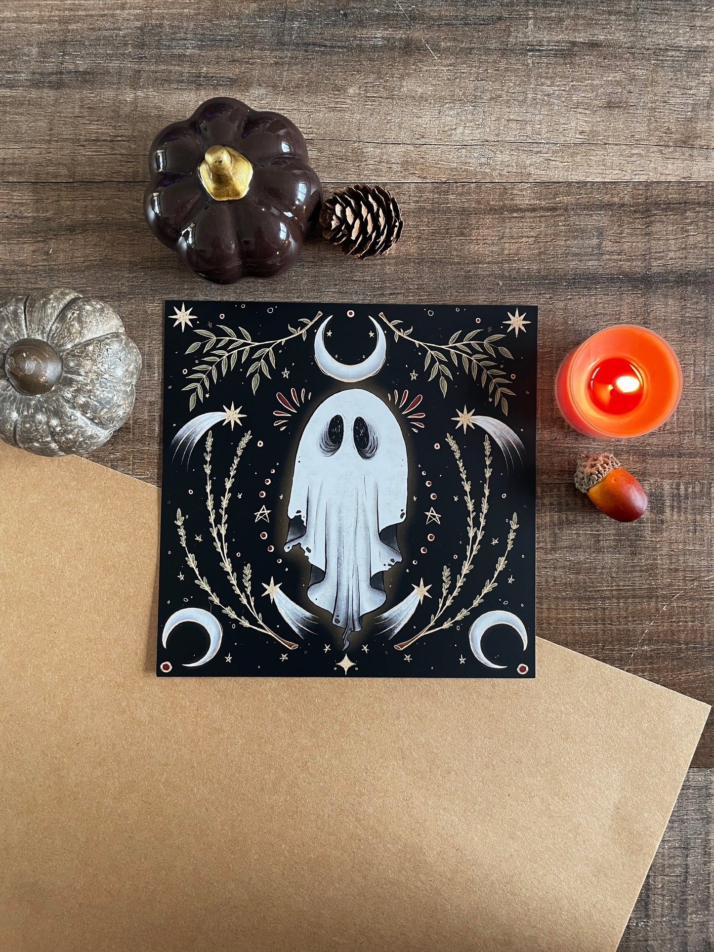 Ornamental Ghost - Square Print