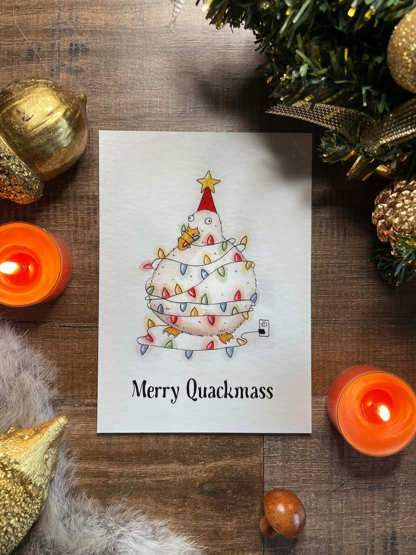 Merry Quackmas - Postcard
