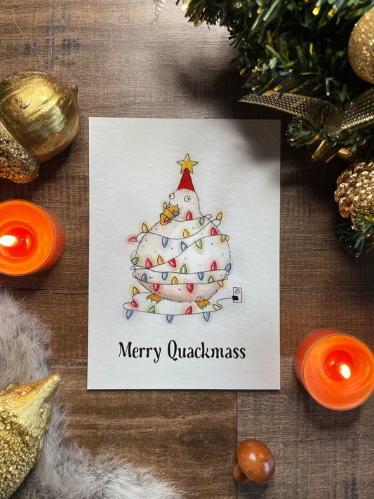 Merry Quackmas - Postcard