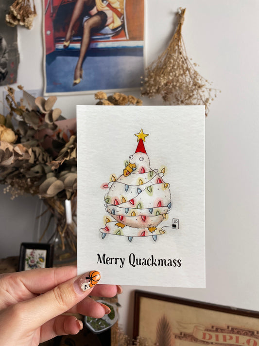 Merry Quackmass - card