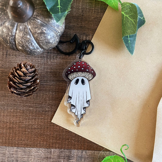 Teddy Toadstool - Acrylic Keychain