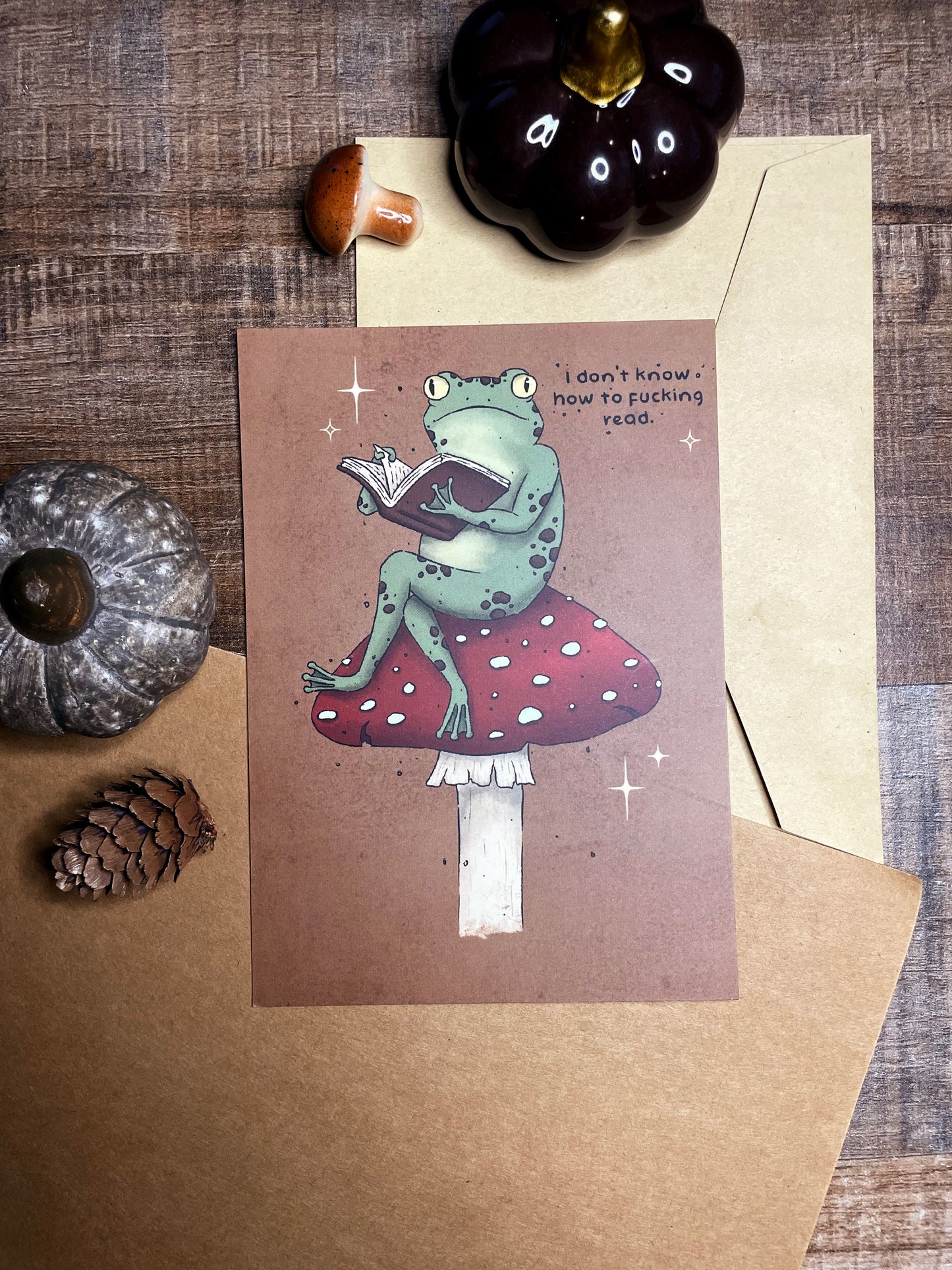 Don't Know How To Read - Postcard