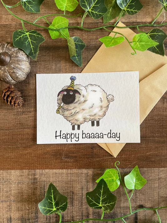 Happy Baaaa-Day - Postcard