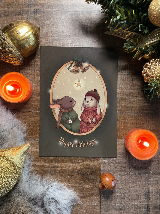 Hoppy Holidays - Postcard