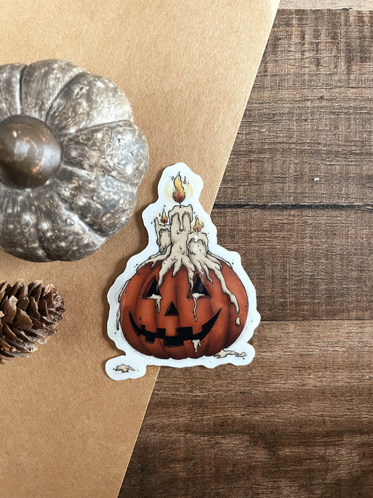 Candle Pumpkin - Sticker