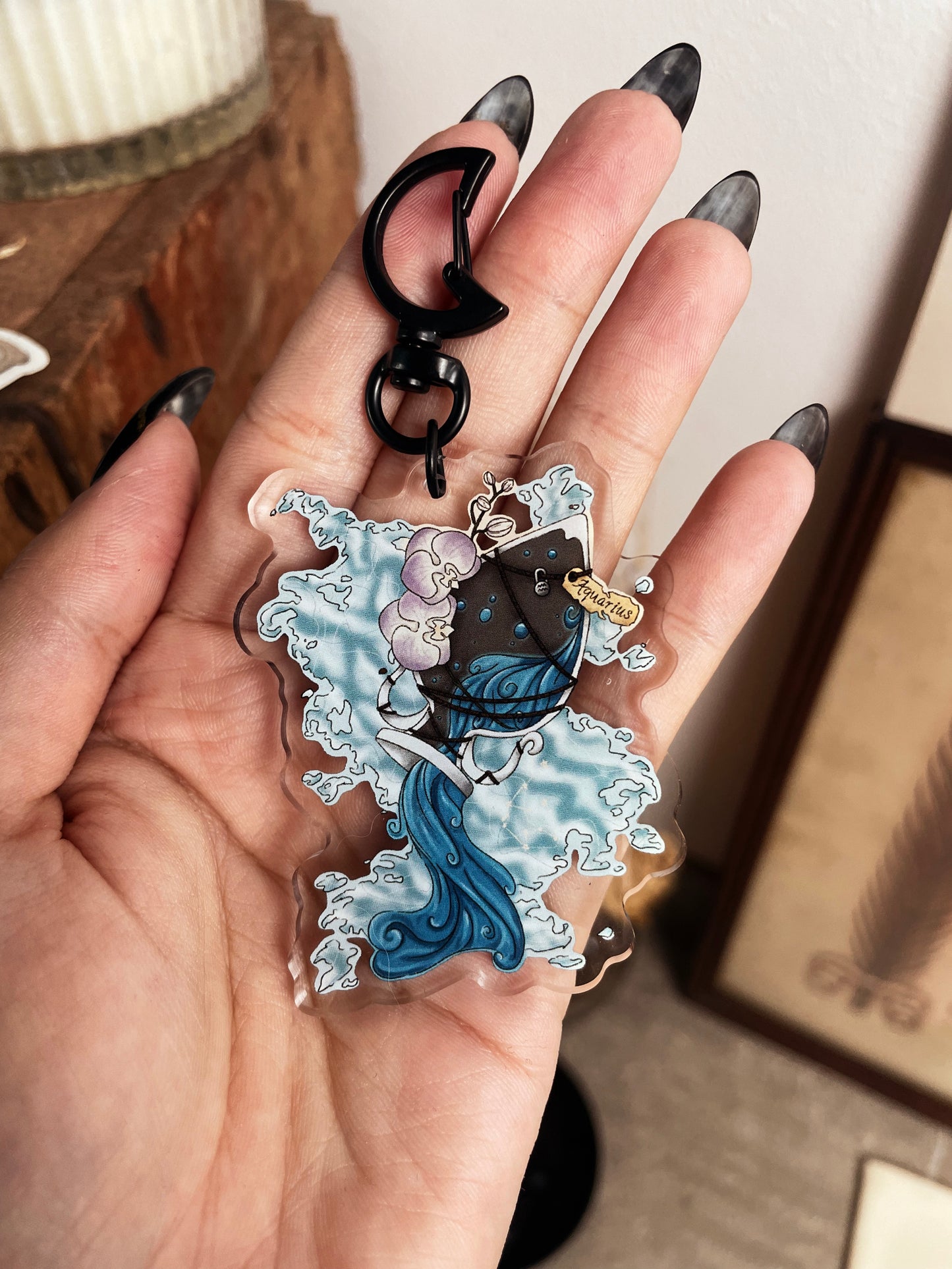 Aquarius Acrylic Keychain