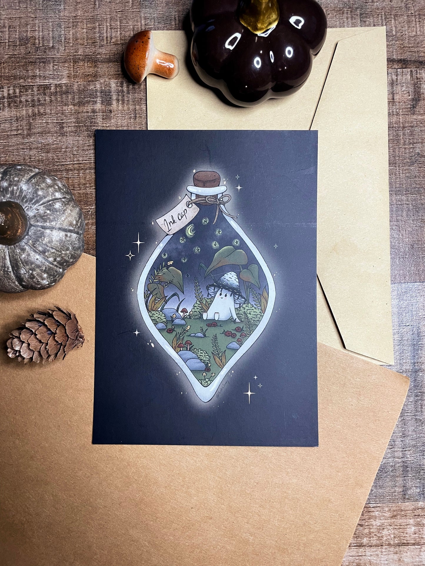 Ink Cap Bottle- Postcard