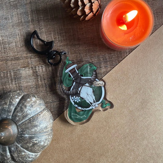 Taurus Zodiac - Acrylic Keychain