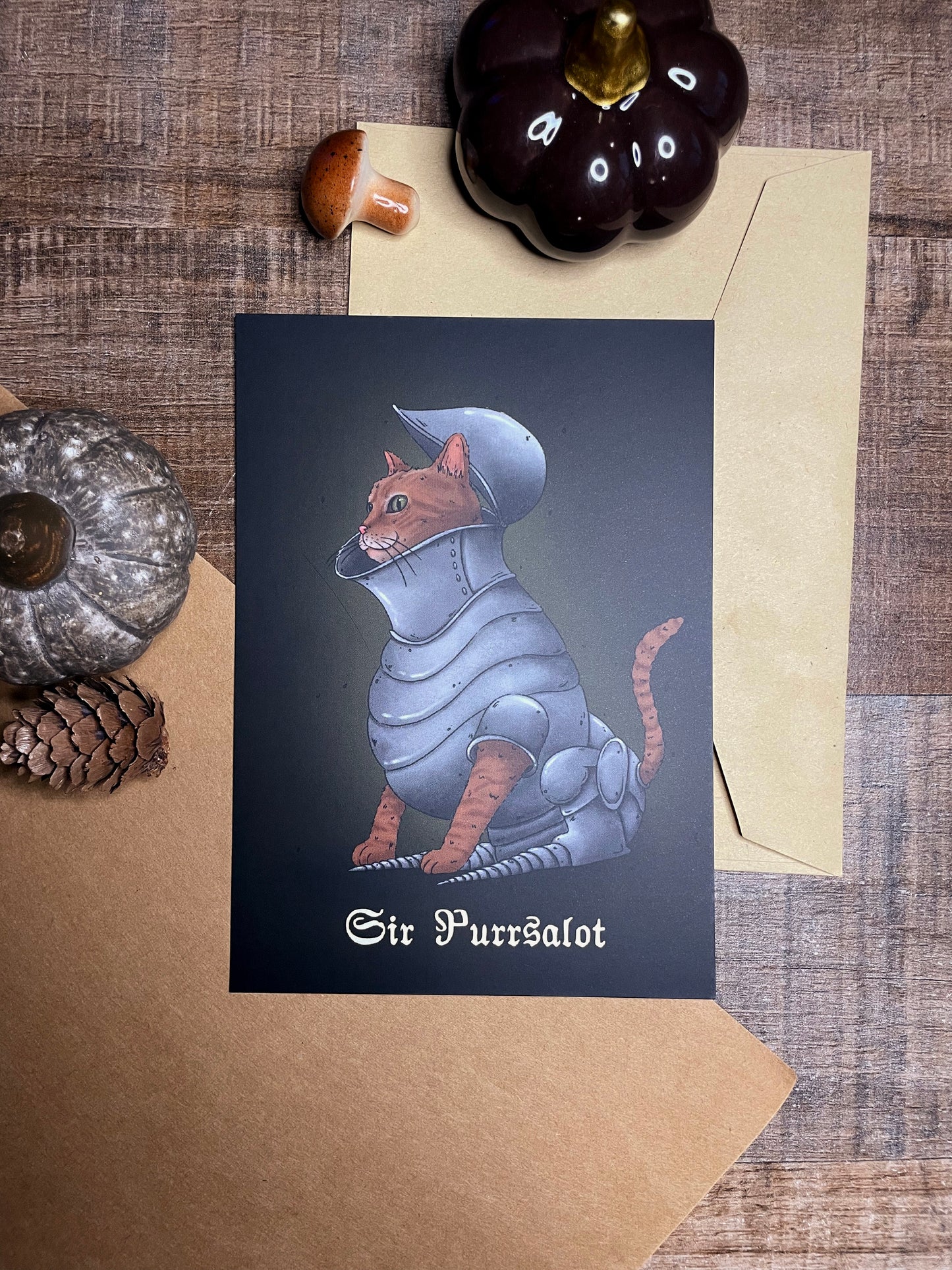 Sir Purrsalot- Postcard