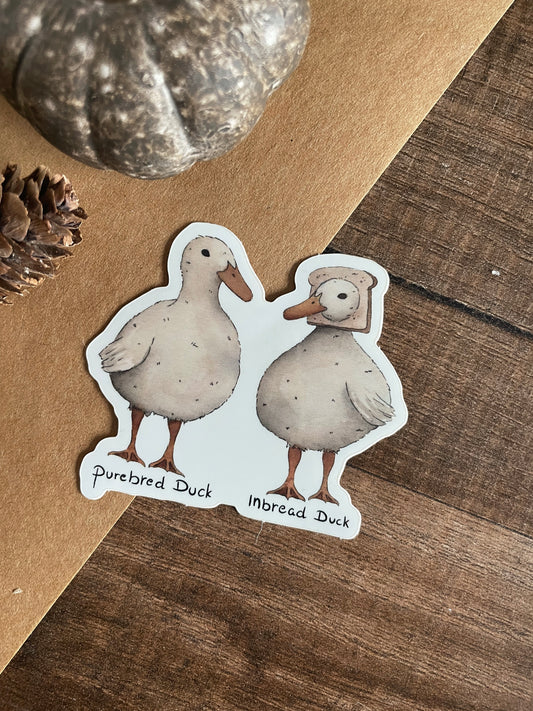 Purebred Inbread Duck - Sticker