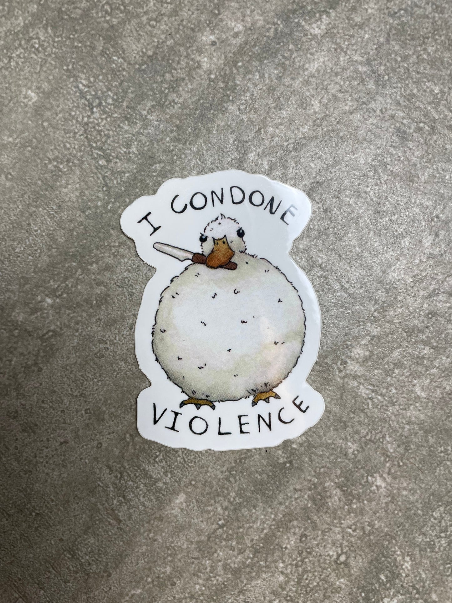 Condone violence Sticker