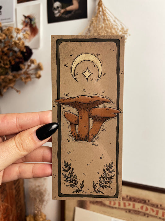 Orange Mushroom Bookmark