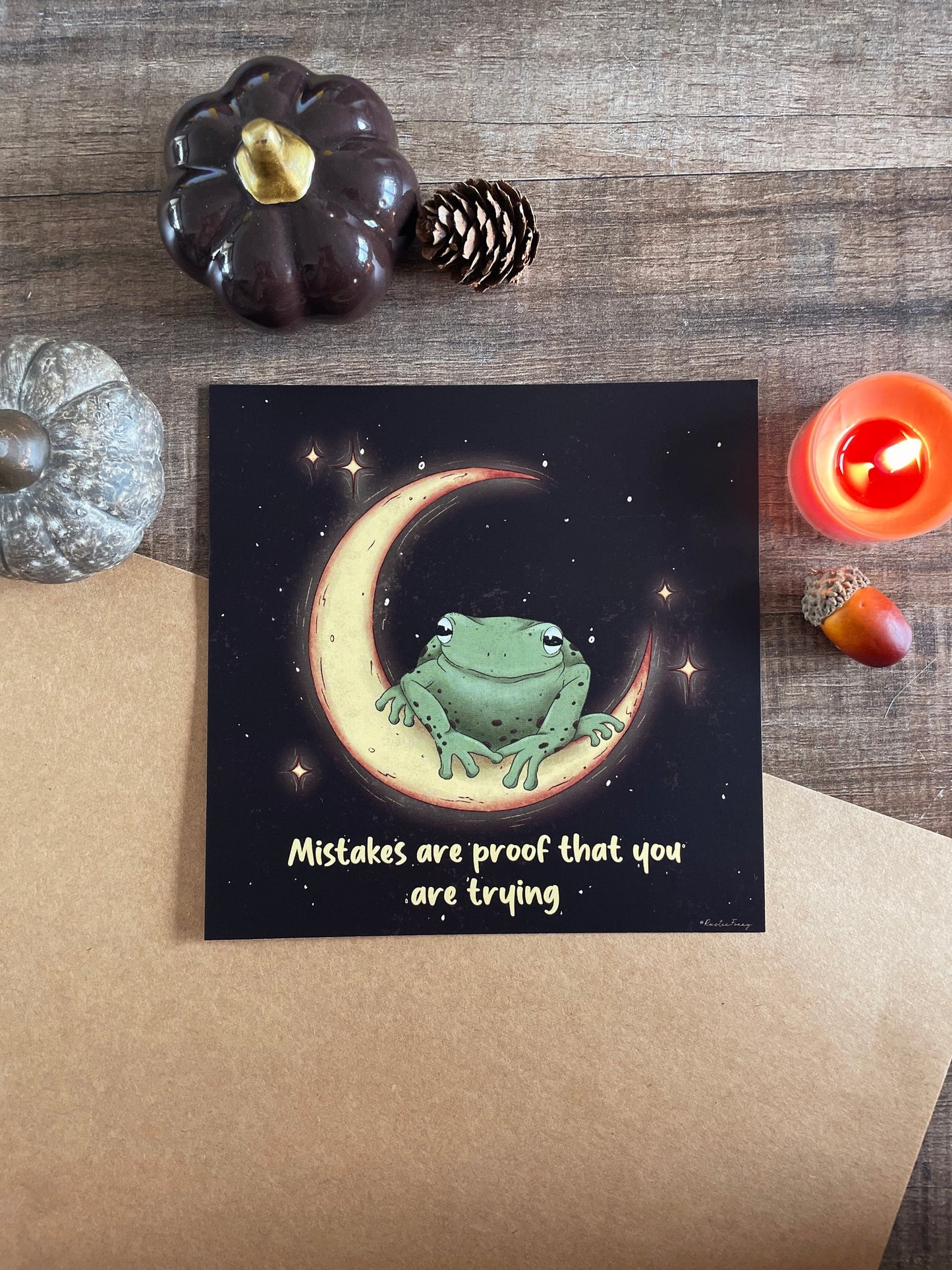 Mistakes Toad - Square Print