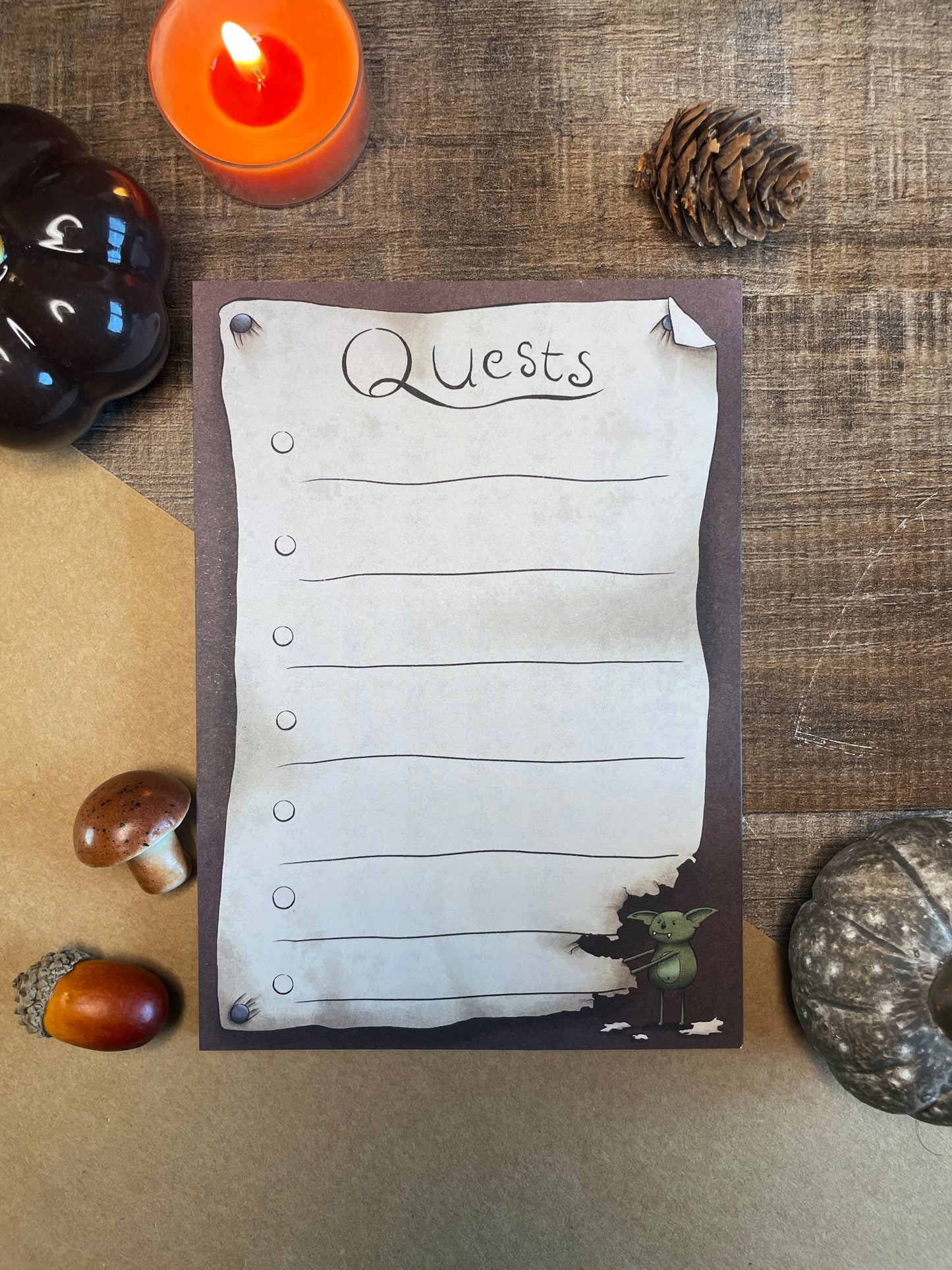 Quest Goblin - A6 Notepad