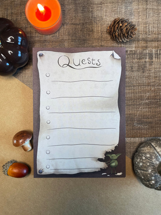 Quest Goblin - A6 Notepad