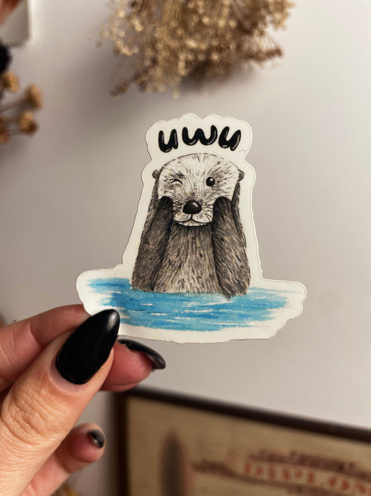 Uwu Otter Sticker