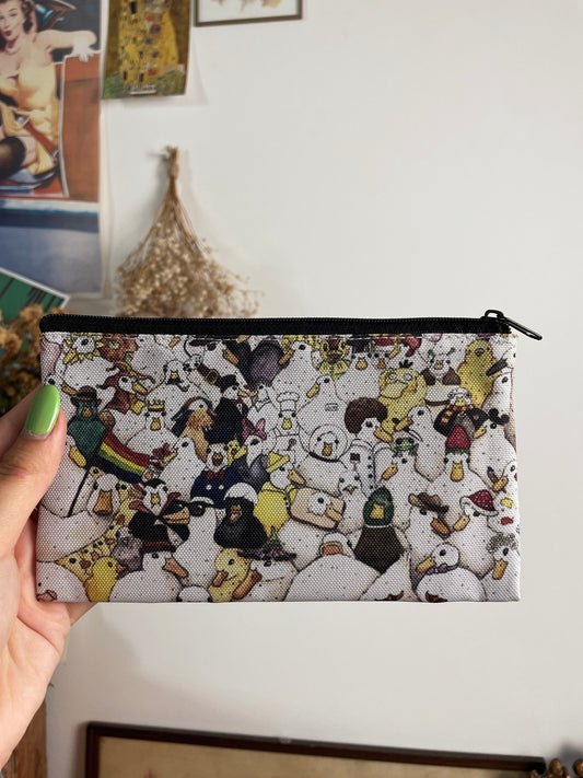 Duckie collage - pouch