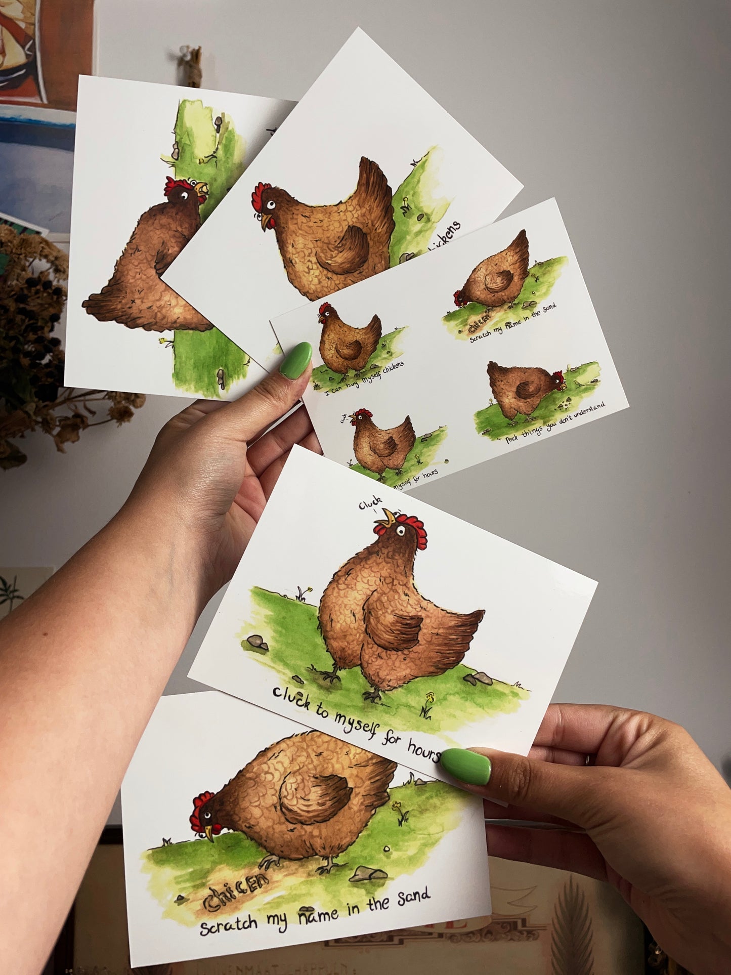 I can buy myself chickens - card pack