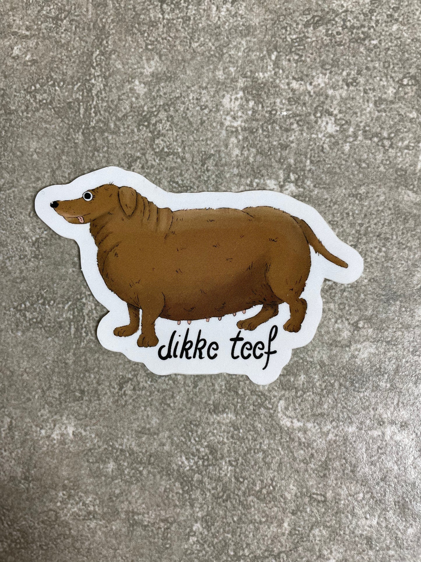 Dikke teef - Sticker