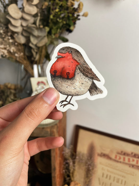 Birdlesque redbreast Robin - sticker